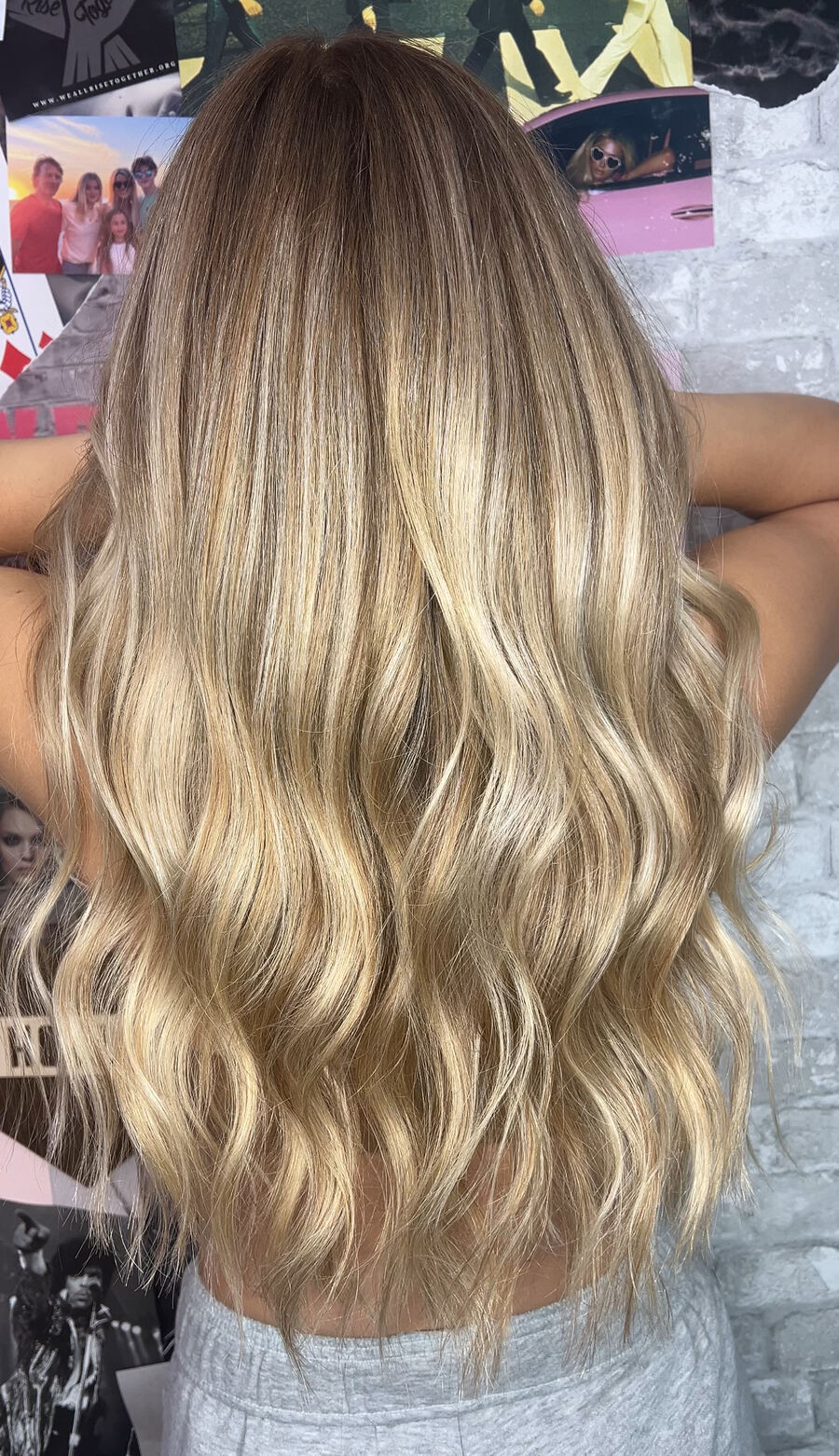 Sun-kissed blonde balayage
